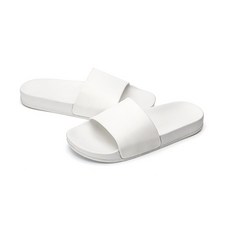 Paradiso 男士簡約素色拖鞋, 白色, 260