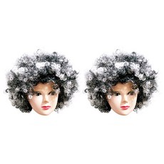 市集感性 派對道具 奶奶假髮, 款式 4, 2個