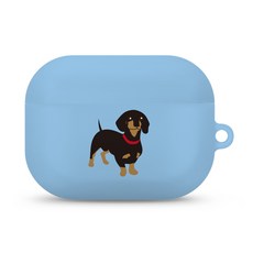Aimuyi AirPods 3代 硬殼保護殼 + 鑰匙圈, 單一商品, My Puppy 臘腸狗