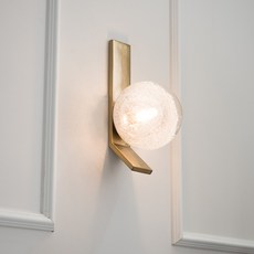 發光照明Pomme 1燈壁燈 F26195, 黃金