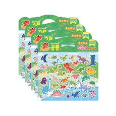 小花式恐龍教育貼紙 DA6000, 4個