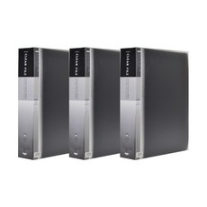 ECO Chungwoon PP 透明文件夾 A4 100入, 黑色, 3個