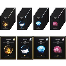JMsolution 肌司研面膜 (黃金魚子/燕窩/水母/粉紅蝸牛) 集中營養 彈力保濕, 40片, 1組