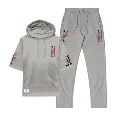YTCLOSET 等待的男人 短袖連帽運動服 上下套裝