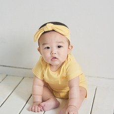 베이비앤아이 유아용 골지 모달 리본 헤어밴드