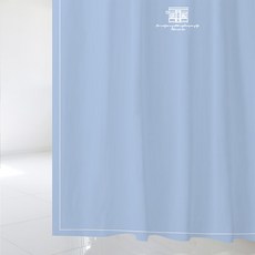 Design Soopul 愛的訊息浴簾 08 L 1800 x 1880 mm + 不鏽鋼掛環 + 白色浴簾桿組, 1套