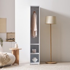 마마룸 루시아 광폭 오픈 행거형 드레스룸 300 고객직접설치, 화이트