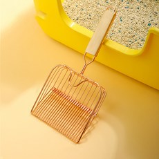 Lanboer 貓咪雙倍寬沙子鏟, 玫瑰金, 1個