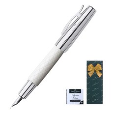 FABER-CASTELL 輝柏 鋼筆+墨盒禮盒, EF, Rambus 白色（鋼筆）
