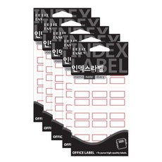 Petit 索引標籤 一般標籤紙 18入, 紅色, 5個