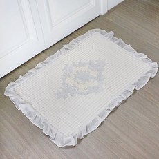 CoTe TaBLe Aileen 棉質浴墊, 白灰色, 1個