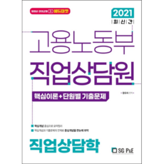 2021 고용노동부 직업상담원 직업상담학 핵심이론 + 단원별 기출문제, 서울고시각(SG P&E)