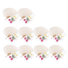 누름꽃 조가비 부채 만들기 패키지 수선화 대, 핑크, 10세트