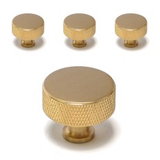 黃銅壓紋圓形櫥櫃把手 大 金色, 4個