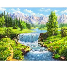 DIY十字珠繡畫組 30*40cm No.01, NO 02, 1套