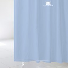 Designspool Love Message 浴簾 12 L 1800 x 1880 mm + 塑料掛鉤 + 白色窗簾桿套組, 1套