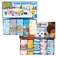 CL STORY 男孩童Pororo三角內褲 5入+天才麵包理髮師三角內褲 5入