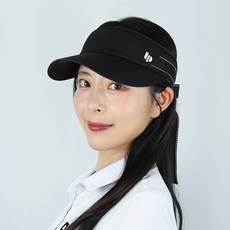 lupeo 女款可愛蝴蝶結防曬寬帽簷遮陽空頂帽, 黑色