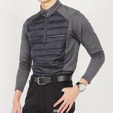 바투라 마인플로우 남성용 등산 누빔 반집업 티셔츠 RM716