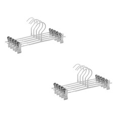 思緒之翼 收納整理 防滑褲裙夾衣架, 10個, 白色