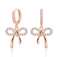 miniart 女款 14K金針 可愛蝴蝶結耳環 MS625