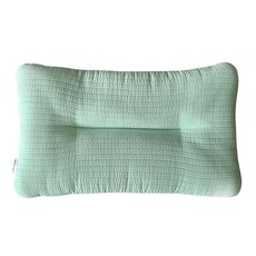 HWAMO BABY 嬰兒幼兒用柔軟紗布網眼扁枕, 薄荷綠