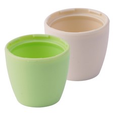 iValue 矽膠花盆形狀奶嘴蓋 Bibs, Lime+Ivory, 1組