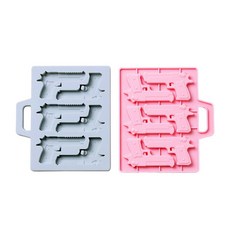 6格矽膠造型模具 2入, 藍色, 粉色, 1套