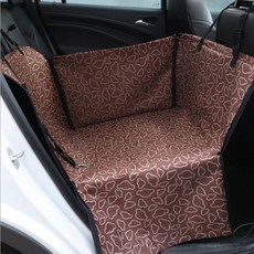 반려동물 긁힘 방지 구름 차량용 카시트 풀커버, 브라운, 1개