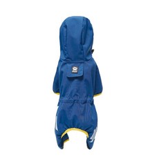 프랑온드 강아지 우비 소형견 중형견 대형견 방수 비옷, 파랑, 1개
