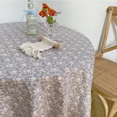 芙朗溫德 餐桌布 桌布 圓形 4人 6人 6人用 桌套 露營 邊桌布 書桌布, 混合顏色, 100 x 160 cm