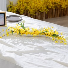 flowertree 人造連翹花 S 桌上中心擺飾, 1個, 混合色