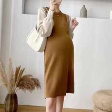 LUNA GLAM 孕婦針織哺乳連身裙 MYP020