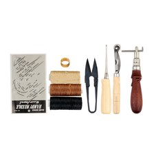 Gaembuji 皮革 DIY 9件組, 混合色, 1套