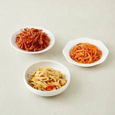 비움반찬 베스트 간장어묵볶음 120g + 무생채 200g + 쥐포양념무침 60g 세트, 1세트