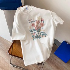 青少年花朵T恤