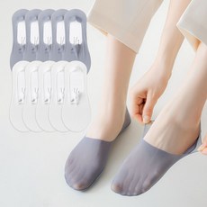여성용 지앤와이 심리스 쿨 얇은 페이크삭스 덧신 10켤레
