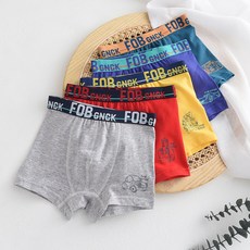 男童款微笑汽車朋友四角內褲 5件組 YP100