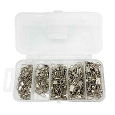 釣魚轉環B型別針 5種款式*20入+收納盒, 1套