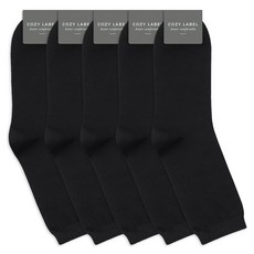 COZY LABEL 男性大尺碼高級雙層棉襪5雙組