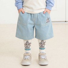 mollimelli 迪士尼桑普兔Love You五分牛仔褲