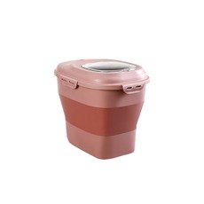 可調節家用密封型米桶, 粉色