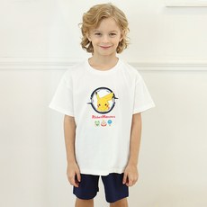 프리미에팜 남아용 통기성 포켓몬 5부 상하복 세트