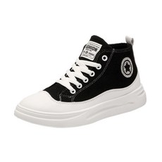 엘쏘 하이탑 캔버스 통굽 여성 스니커즈