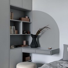 시트나라 단색 무지 칼라 시트지, 그레이, 50cm x 10m