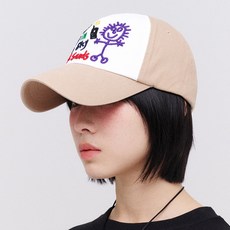 블랙샌즈 스카이 빈티지 자수 볼캡