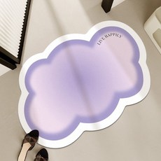 Wither Home 粉彩棉花糖防滑墊, 紫色, 1個