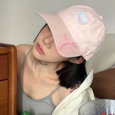 G&Y 青少年愛心蝴蝶結粉彩棒球帽