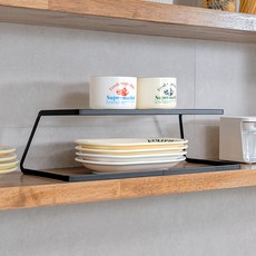 inbloom 碗盤收納架 層架, 1個, 黑色