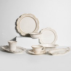 復古巴洛克單人西餐餐具全套8件組, 混色, 餐具8種, 1套